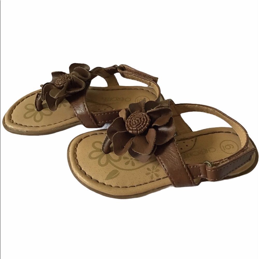 Cherokee Leather Flower Thong Sandal